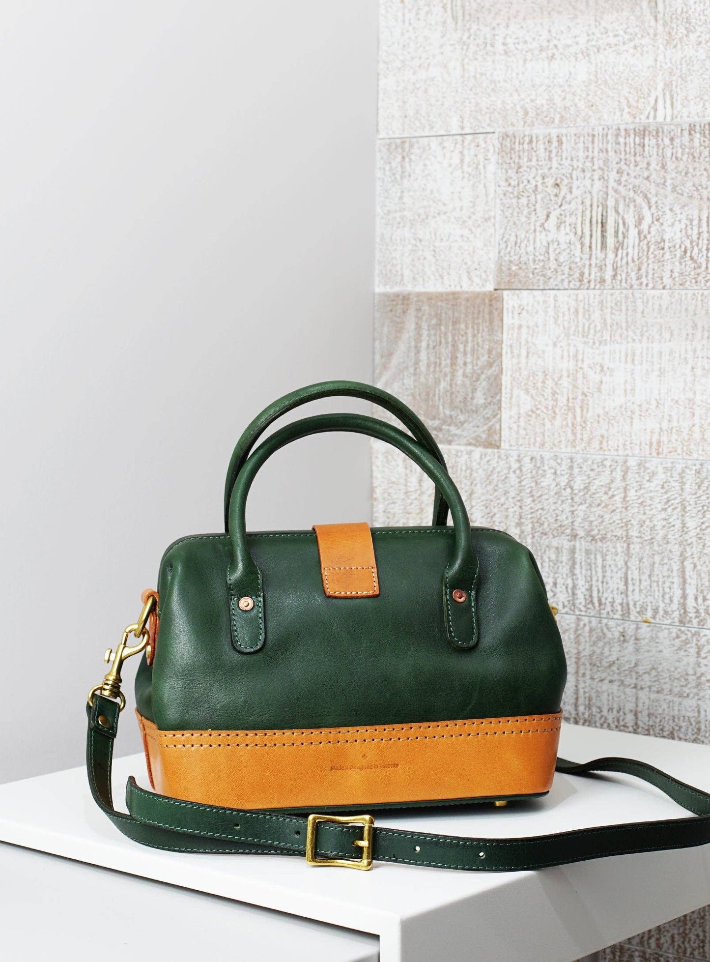 Wonder XL Vintage Top-handle Satchel - Hunter Green