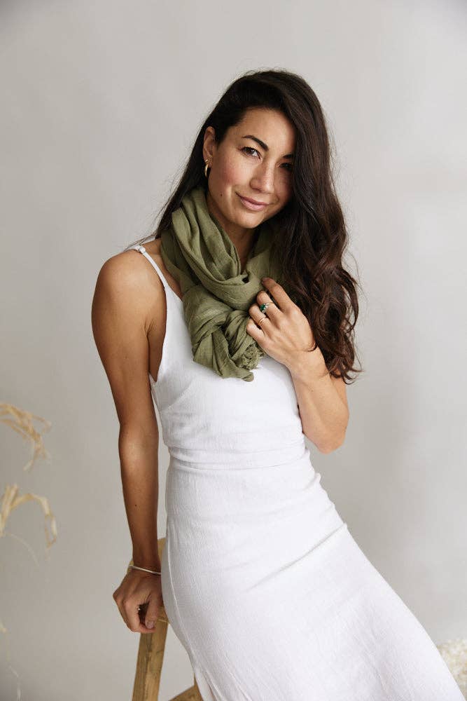 Scarf ~ French Riviera ~ Khaki