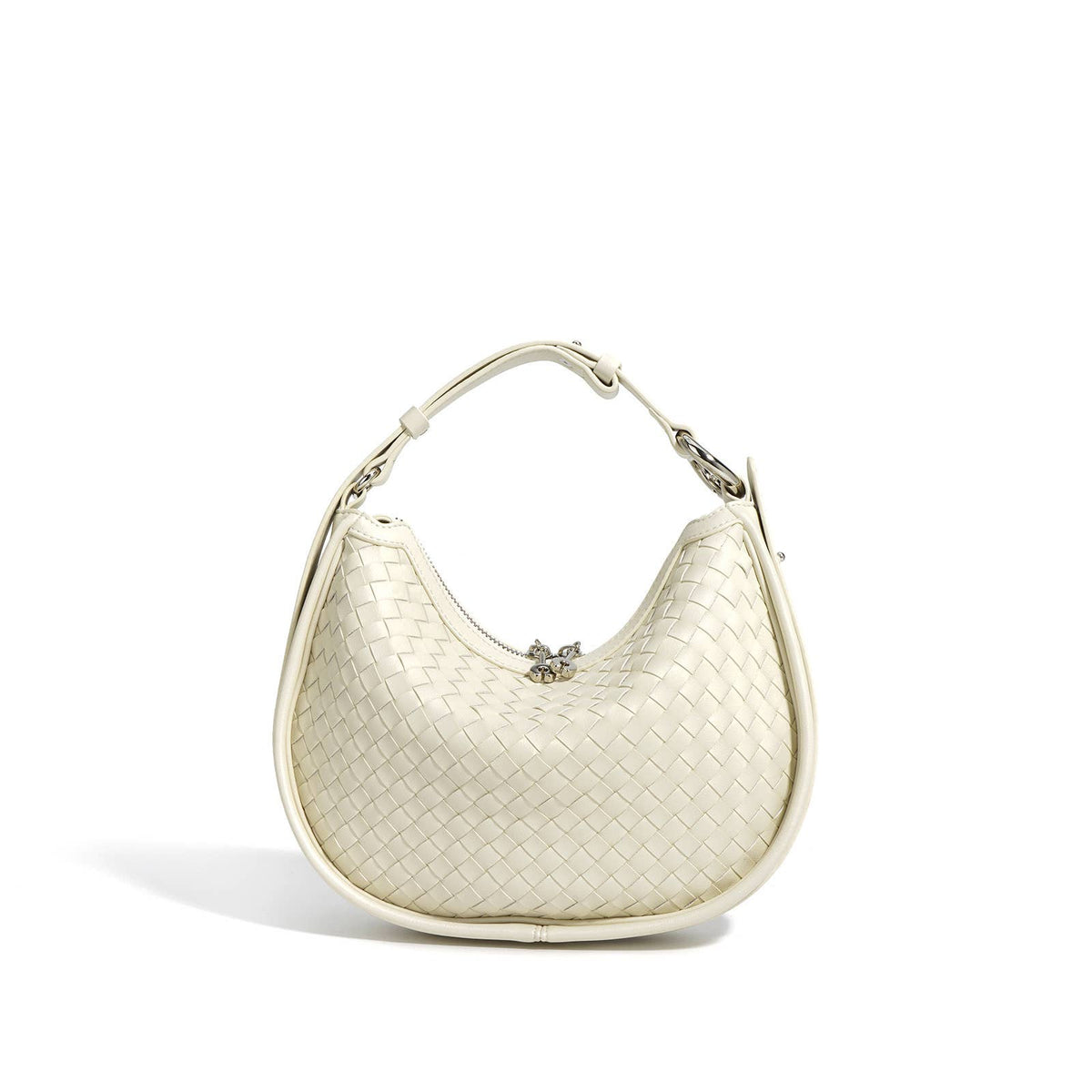 Genuine Leather Woven Crescent Moon Bag – Global Worlds Connect