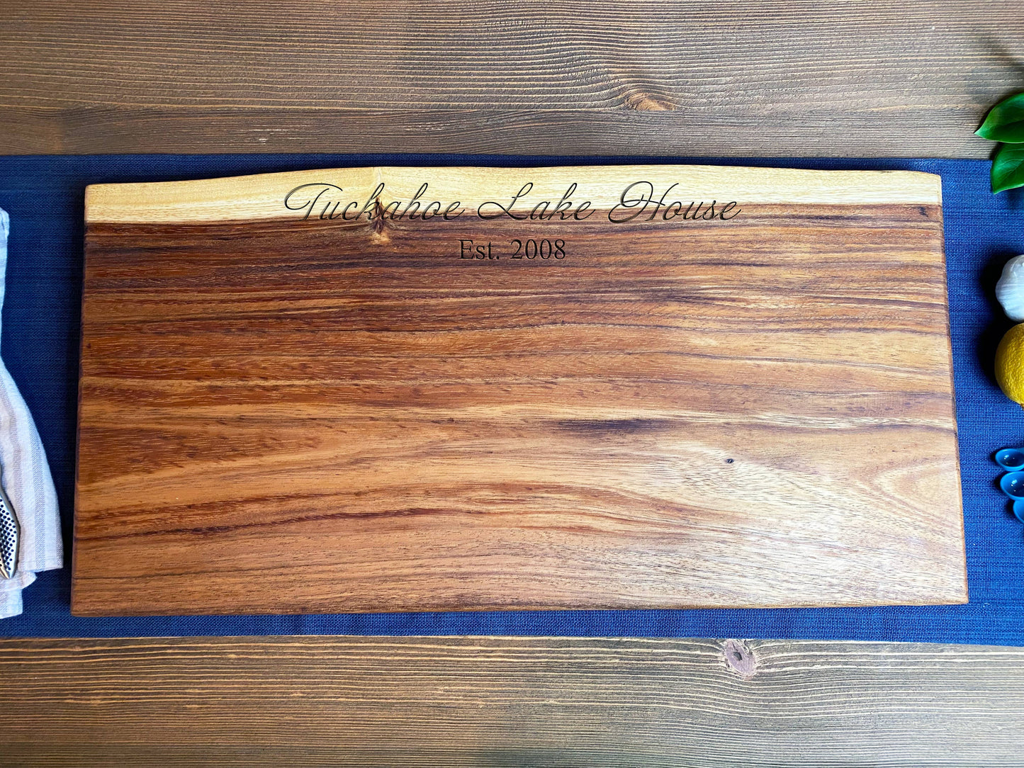 Extra Large Live Edge Square End Board