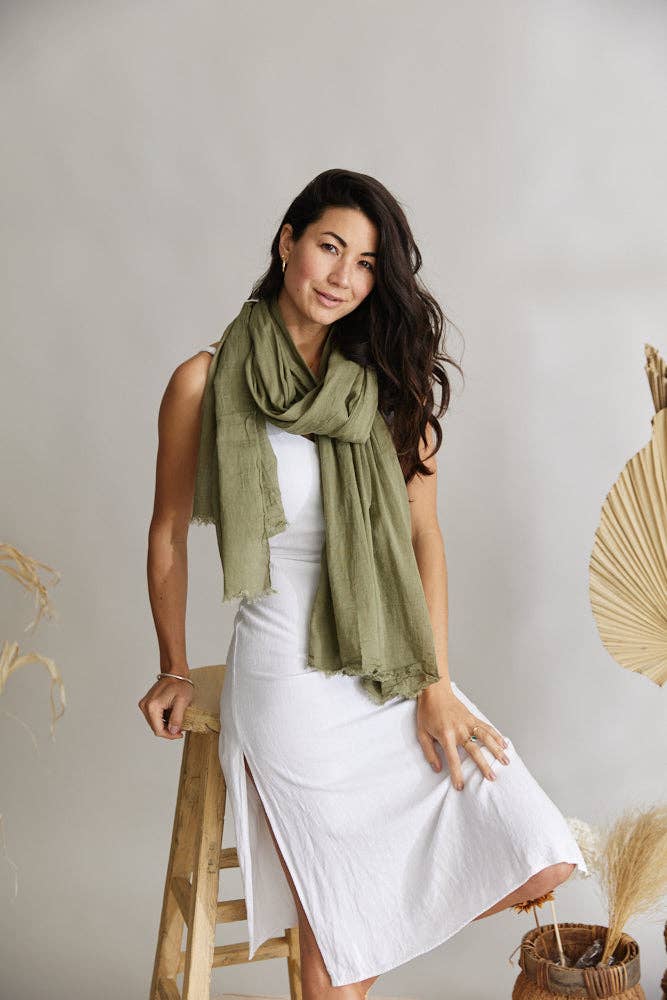 Scarf ~ French Riviera ~ Khaki