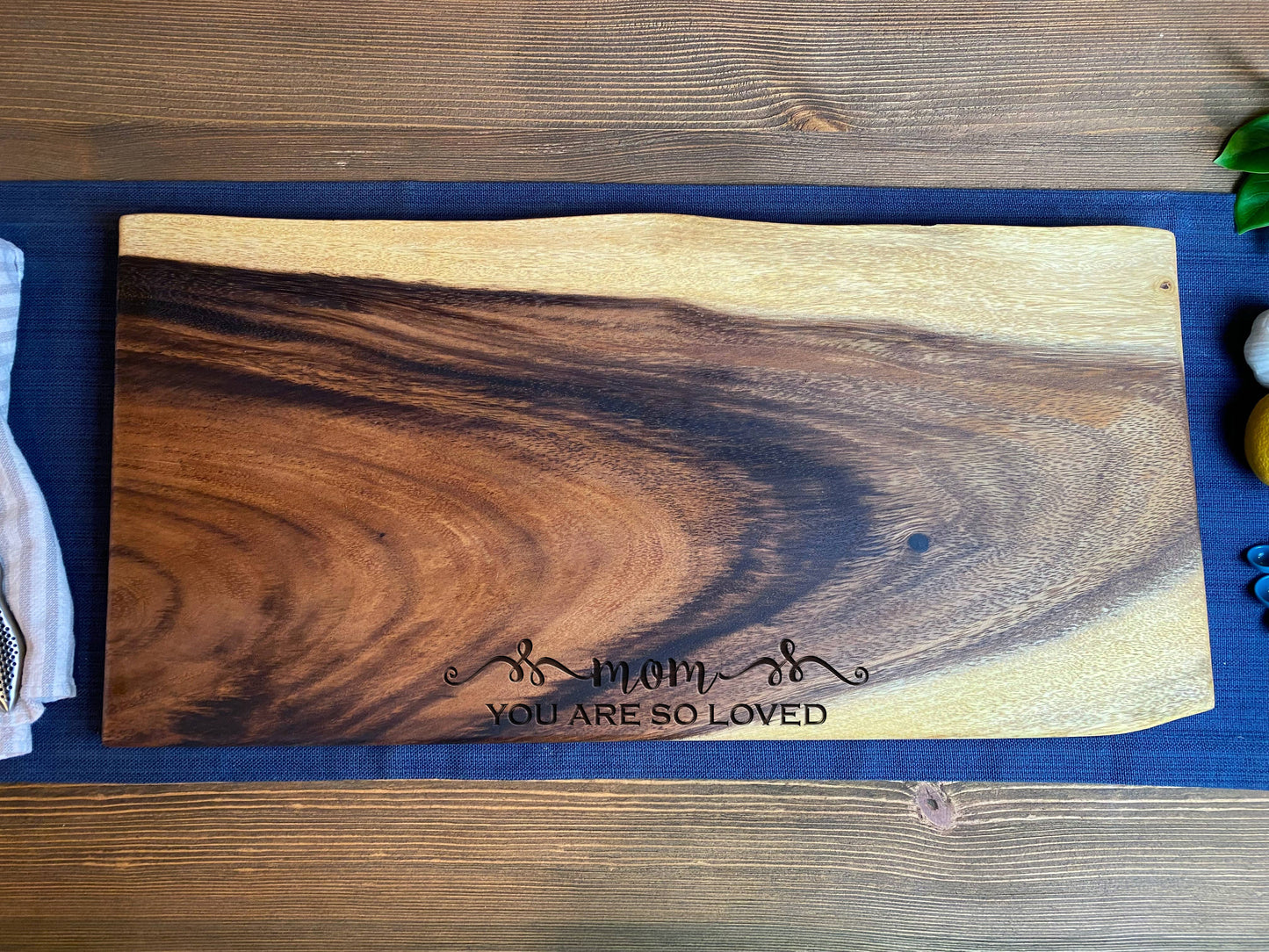 Extra Large Live Edge Square End Board