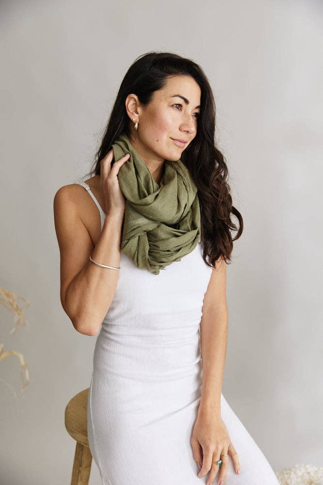 Scarf ~ French Riviera ~ Khaki