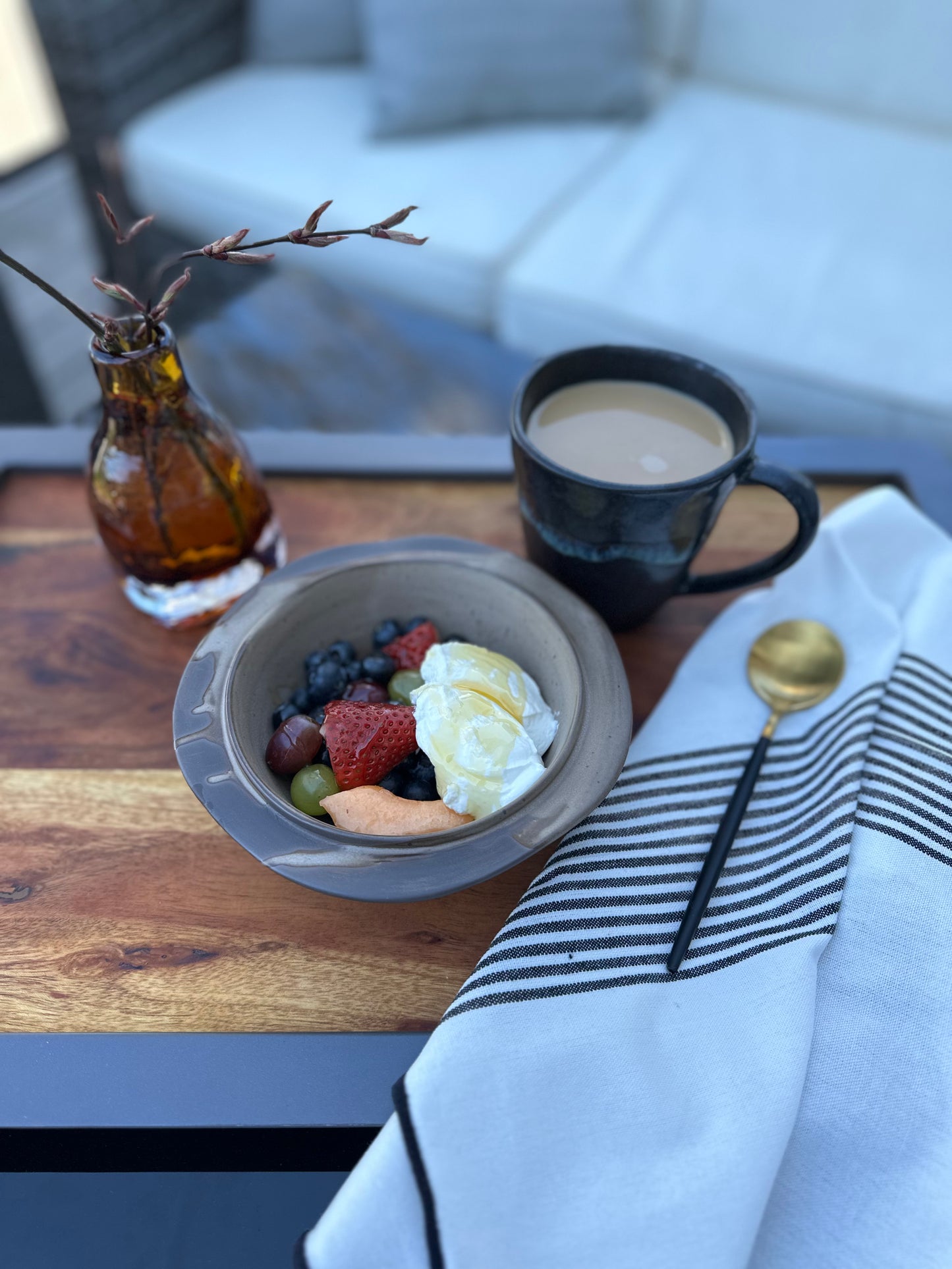 Classic Elegance Striped Napkin Set of 4