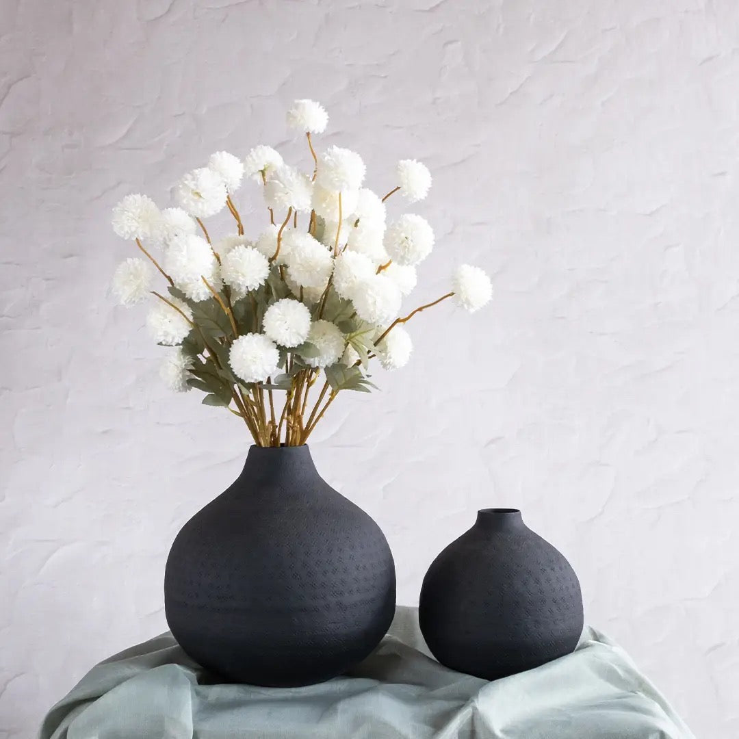 Textured Vase Small Round