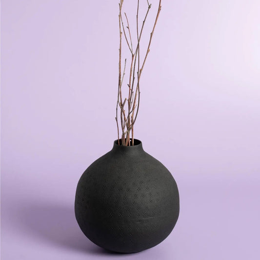 Textured Vase Small Round
