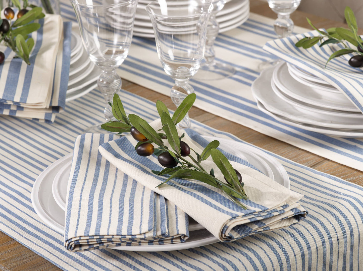 Striped Design Napkin Set of 4